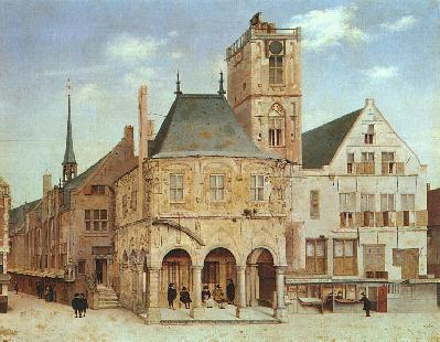 Het oude stadhuis van Amsterdam